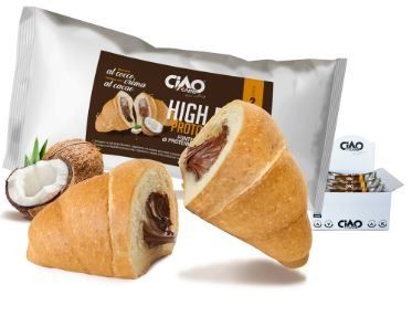 CORNETTO AL COCCO RIPIENO CON CREMA AL CACAO - CIAO CARB