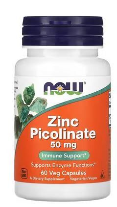 ZINCO PICOLINATO 50MG 60 VEG CAPS - NOW