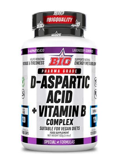 D - ASPARTIC ACID + B COMPLEX 120 CAPSULE - BIG