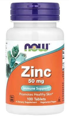 ZINCO GLUCONATO 50 MG 100 TABS - NOW