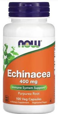 ECHINACEA PURP 400MG - 100 CPS VEGAN - NOW