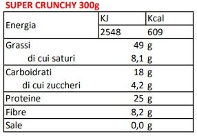 BURRO D'ARACHIDI 100% SUPER CRUNCHY 300 GR - BPR NUTRITION