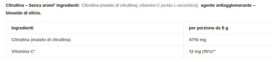 CITRULLINE MALATE 200GR - HIRO LAB