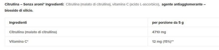 CITRULLINE MALATE 200GR - HIRO LAB