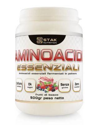 AMINOACIDI ESSENZIALI FERMENTATI 500 GR - STAK NUTRTION