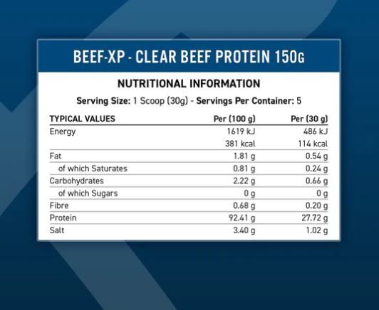 BEEF XP PROTEINE ISOLATE DELLA CARNE  150 GR - APPLIED NUTRTION