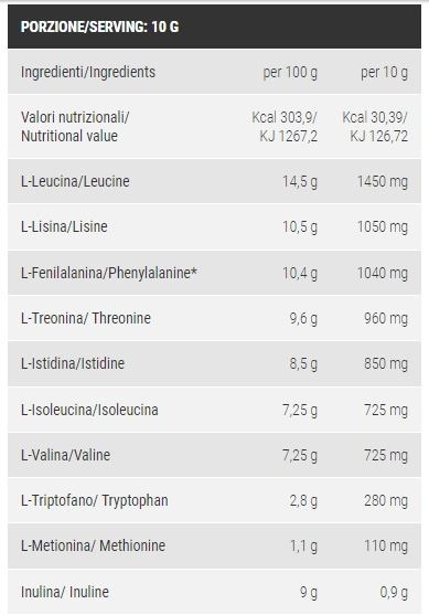 AMINOACIDI ESSENZIALI 300 GR  - PRO NUTRITION