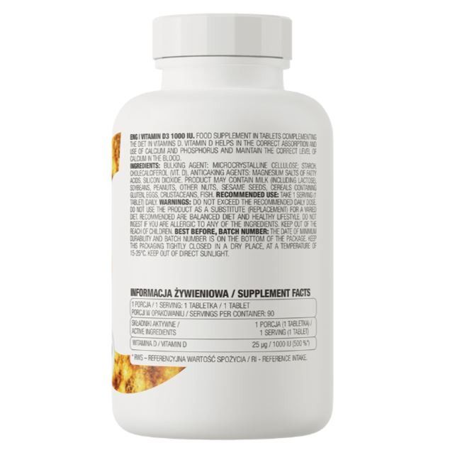 VITAMIN D3 1000 IU 90 CPR - OSTROVIT