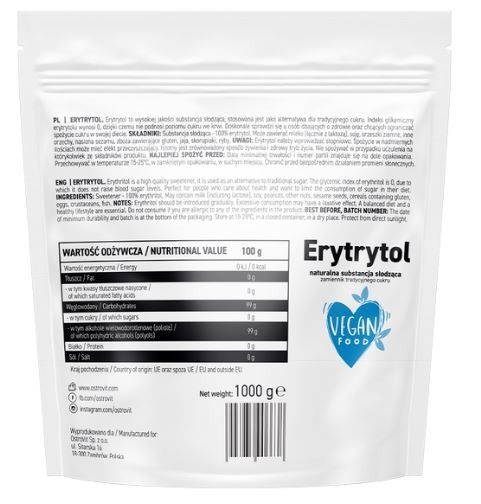 ERITRITOLO 1KG - OSTROVIT