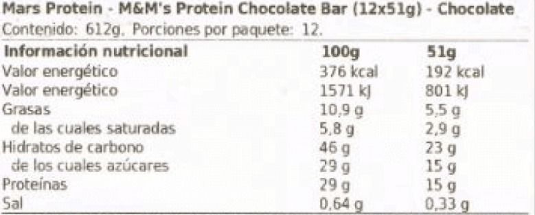 M&M'S BAR HI PROTEIN