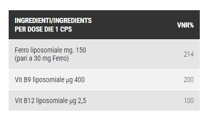 FERRO LIPOSOMIALE 90 CPS - PRO NUTRITION