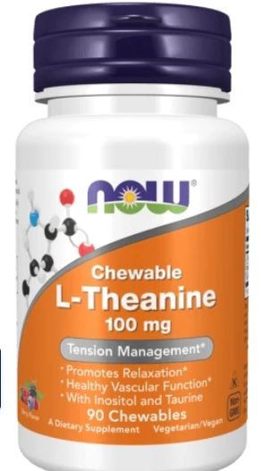 L-THEANINE 200MG 60CPS - NOW