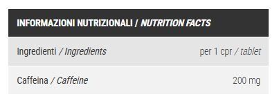 CAFFEINA MAX 200 60CPR - PRONUTRITION