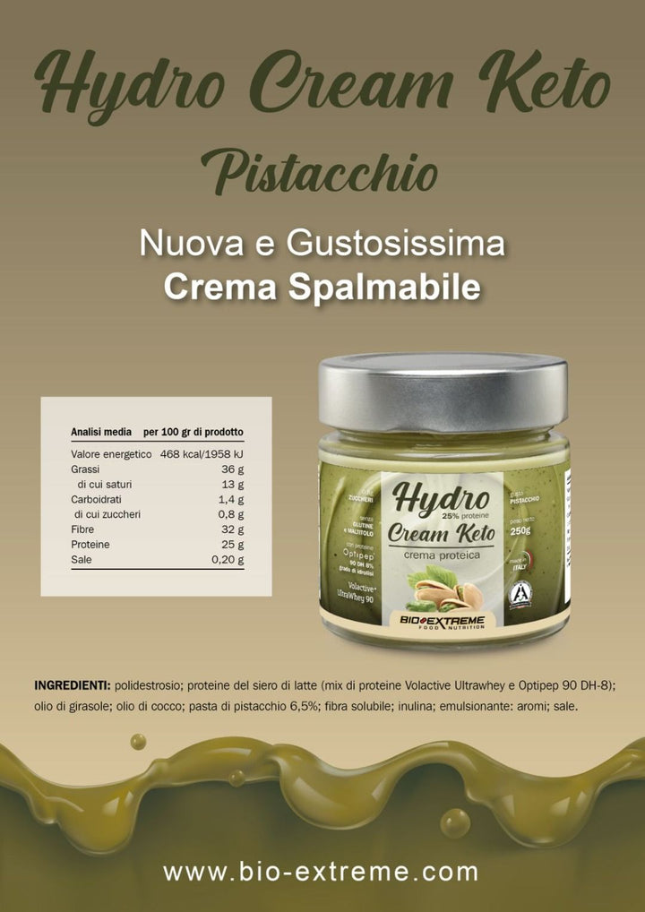 HYDRO CREAM KETO 250GR - BIOEXTREME