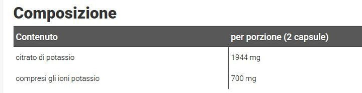 POTAS CITRATE 120CAPS - WISH