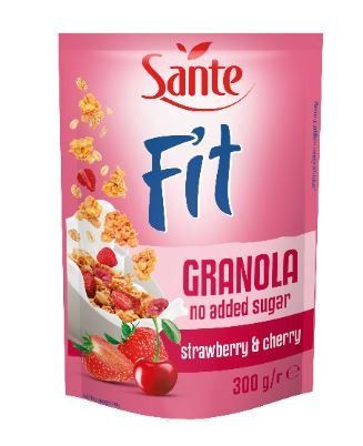 GRANOLA FIT SANTE' - 300 GR - FRAGOLA E CILIEGIA