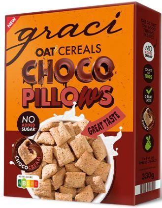 CEREALS CHOCO PILLOWS 375GR - GRACI