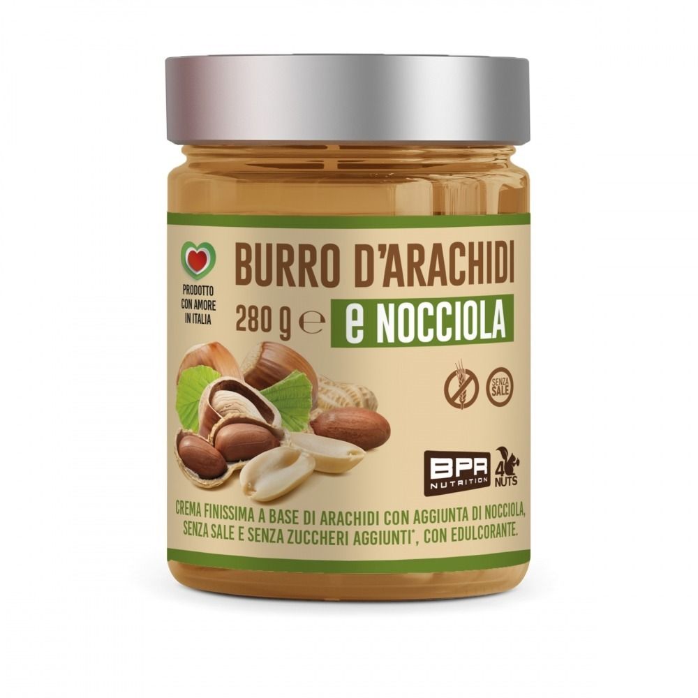 BURRO D'ARACHIDI E NOCCIOLA 280 GR - BPR NUTRITION