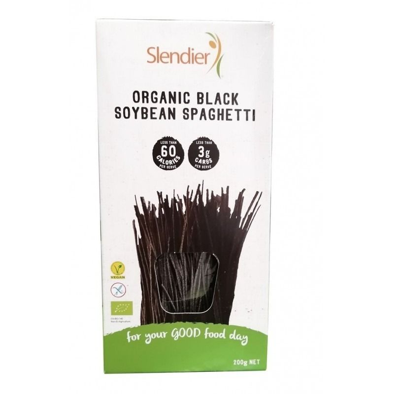 SPAGHETTI NERI DI SOIA BIO 200 GR - SLENDIER