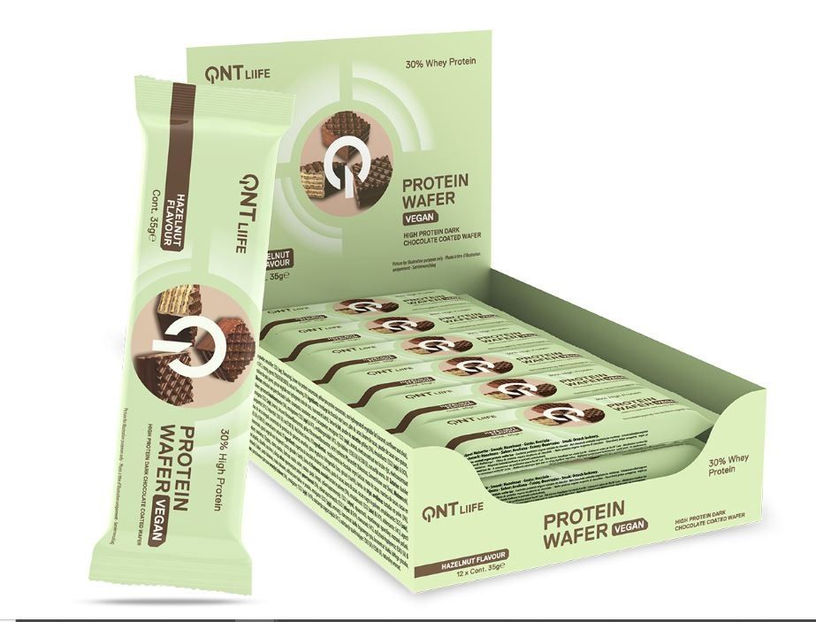 PROTEIN WAFER BAR VEGAN NOCCIOLA 35 GR - QNT LIFE