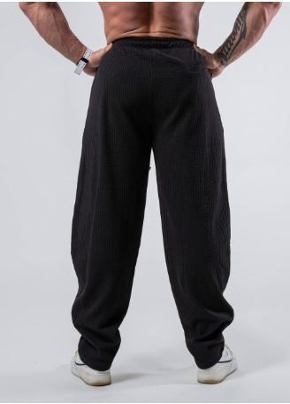 RIBBED PANTALONI HAMMER 2.0 NERO - MNX -