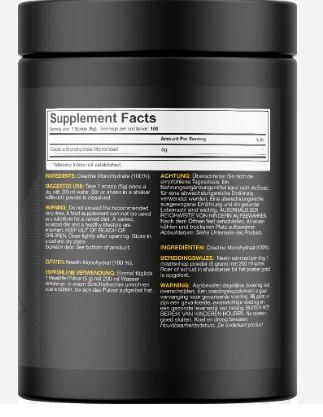 CREATINE ULTRA PURE AND MICRONIZED 500G - DEDICATED