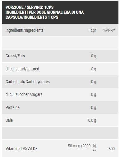 VITAMINA D3 2000 UI 180 CPR - PRO NUTRITION -