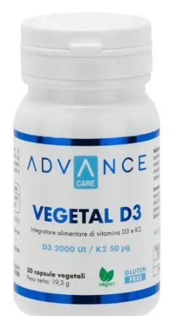 ADVANCE CARE - VEGETAL D3 + K2 50 CPS -  +WATT