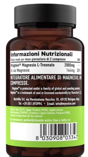 MAGTEIN MAGNESIO TREONATO 60CPR - NATOO