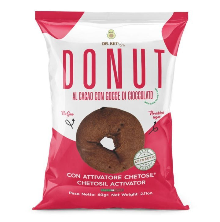 DONUT AL CACAO CON GOCCE DI CIOCCOLATO - DR KETO