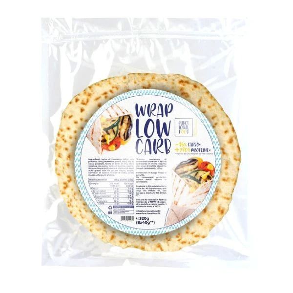 PROTEIN WRAP LOW CARB 8X40 GR - FUNCTIONAL FOOD