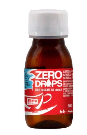 ZERO DROPS DOLCIFICANTE ZERO CALORIE NEUTRO 50 ML - BPR NUTRITION -