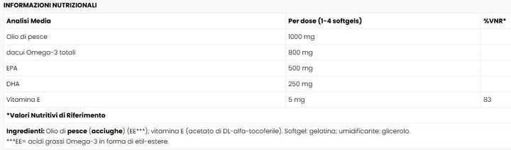OMEGA-3 CONCENTRATO 80% 120SOFTGE - WHY SPORT
