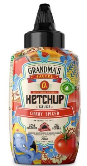 KETCHUP CURRY SPICED 290ML - GRANDMAS
