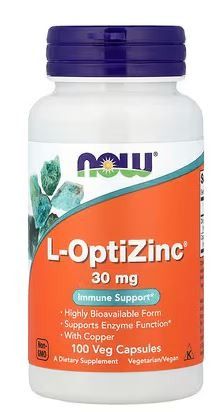 L-OPTIZINC 30MG 100 CPS - NOW