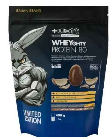WHEYGHTY 80 PROTEIN  400 GR - LTD.EDITION PASQUA EASTER'S CREAM - +WATT