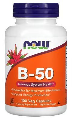 VITAMINA B-50 100 VEGAN CPS - NOW