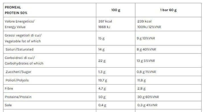 PROMEAL PROTEIN 50% 60 GR  - VOLCHEM