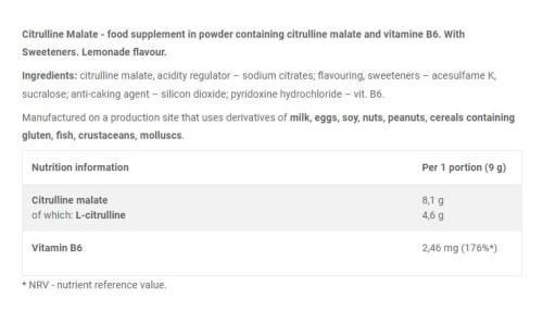 CITRULLINE MALATE 200 GR - OLIMP SPORT NUTRITION