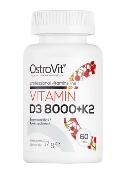 VITAMINA D3  8000 + K2  60 CPR - OSTROVIT