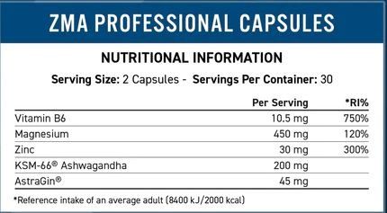 ZMA - APPLIED NUTRITION - 60 CPS