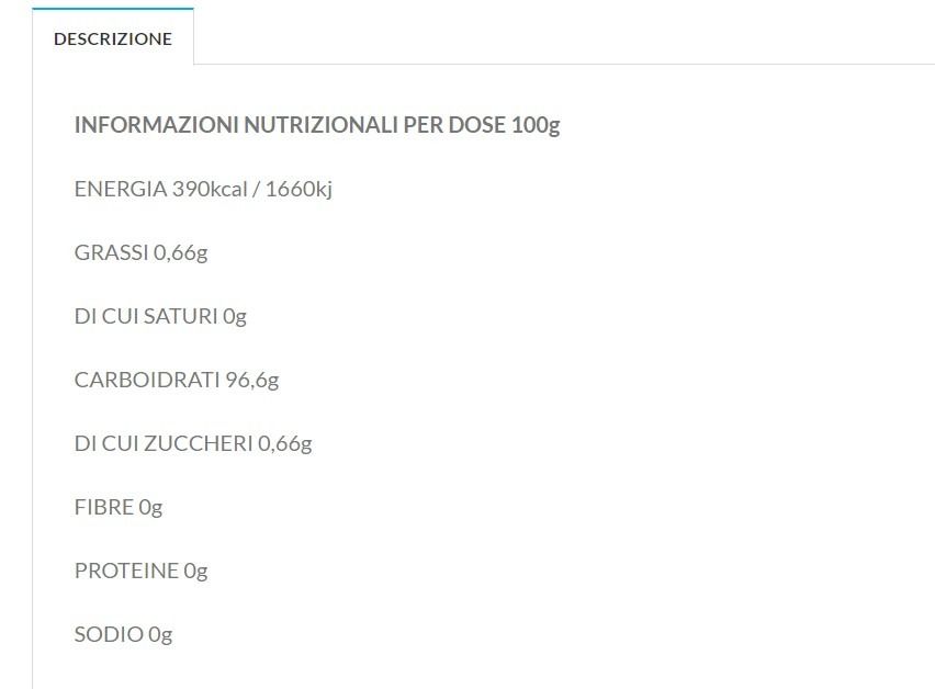 CLUSTER DEXTRIN 1KG - PLATINUM