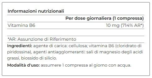 VITAMINA B6 60 CPR - YAMAMOTO NUTRITION