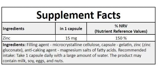 MP ZINC 120CPS - MP NUTRITION