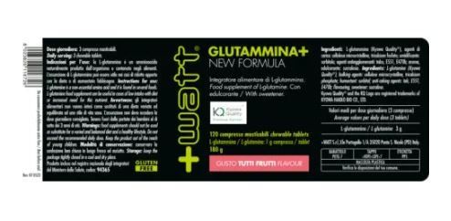 GLUTAMMINA+ 120 CPR MASTICABILI | +WATT