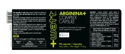 ARGININA+ COMPLEX 90 CPS - +WATT