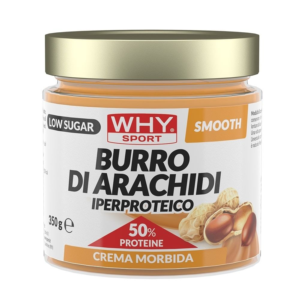 BURRO DI ARACHIDI IPERPROTEICO 350 GR  - WHY SPORT