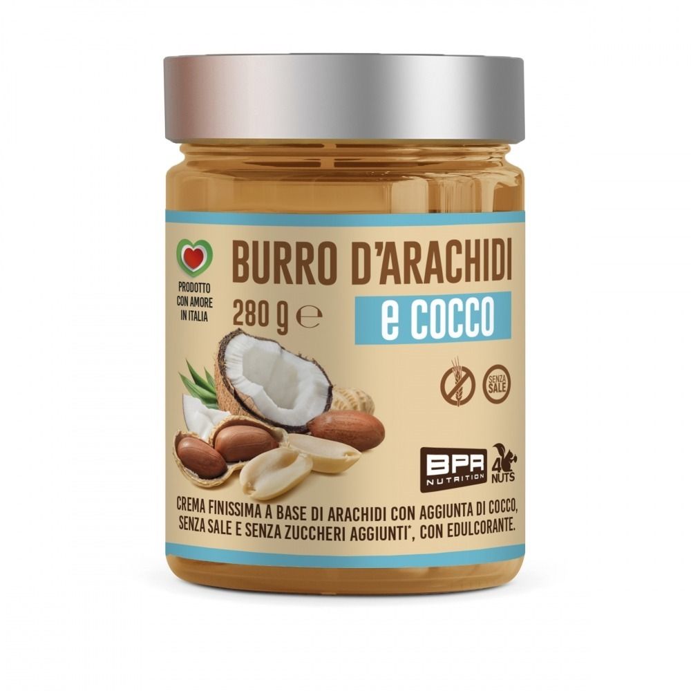 BURRO D'ARACHIDI E COCCO 280 GR - BPR NUTRITION