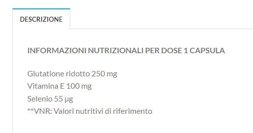 GLUTATIONE PLUS 60 CPR - PLATINUM