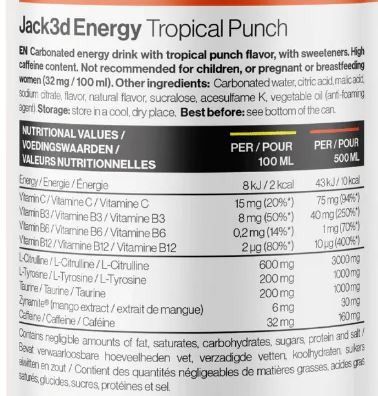 JACK 3D ENERGY DRINK 500ML - USP LABS